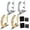 2pairs-Mix, variant on Fixura Ear Clips, Fixura Ear Cuff Earrings Non Piercing for Women, Transform Your Ears: A Guide to Fairy Ears Fixes(Silver)