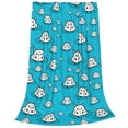 thumbnail image 2 of Pofeuu Hippo In Water Head Print Ultra-Soft Micro Fleece Blanket,for Bed Or Sofa,All Season Throw Blankets Flannel Blanket-60"x50", 2 of 7