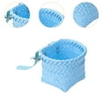 thumbnail image 6 of Vsenkes Kids Bike Basket Bike Accessories Compact Decoration Handmade Storage Basket Blue, 6 of 9