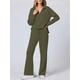 thumbnail image 5 of Conjuntos de Dos Piezas para Mujer, Moda de Otoño 2025, Pantalones Anchos, Conjunto de Estar por Casa, para Viajes y Vacaciones. Verde XXXL, 5 of 9