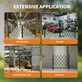 thumbnail image 5 of Mescukay Double Expandable Gate, 41"H x 205"W Folding Security Gate, Steel Accordion Security Gate, Flexible Garage Door Gate, 360° Rolling Barricade Gate, Scissor Gate with Padlock, 5 of 7