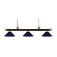 thumbnail image 1 of Z-Lite Riviera 3 Light Billiard Light in Bronze and Navy Blue, 1 of 1