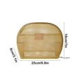 thumbnail image 3 of Mesh Cosmetic Bag, Transparent Travel Wash Bag, Portable Makeup Organizer, Toiletries Storage for Women, Waterproof Cosmetic Pouch, Ideal for Travel and Daily Use, 3 of 6