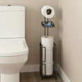 thumbnail image 1 of Tyidzon European Style Toilet Storage Rack Iron Paper Towel Rack Mobile Phone Rack Bathroom Floor-standing Toilet Storage Rack, 1 of 6