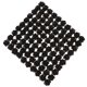 thumbnail image 4 of 100 pedazos / set los granos ahuecados de los cequis florecen para los artes de coser 20m m negro Sunnimix Flor de lentejuelas, 4 of 6