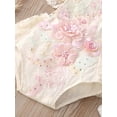 thumbnail image 3 of Baby Girl Lace Sleeveless Romper Jumpsuit Embroidery Floral Summer One Piece Backless Outfits Clothes, 3 of 7