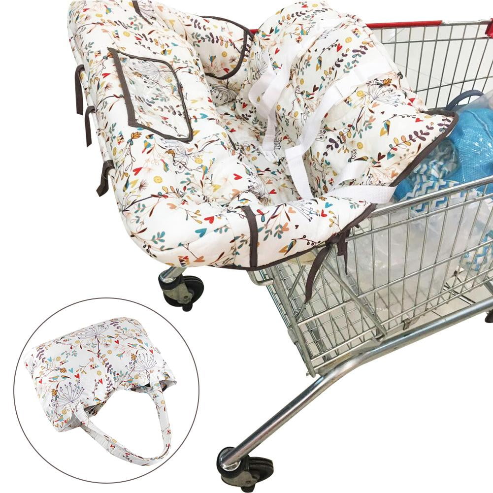 3-in-1 Shopping Cart Cover High Chair Cushion Kids Compact Portable Cushion 