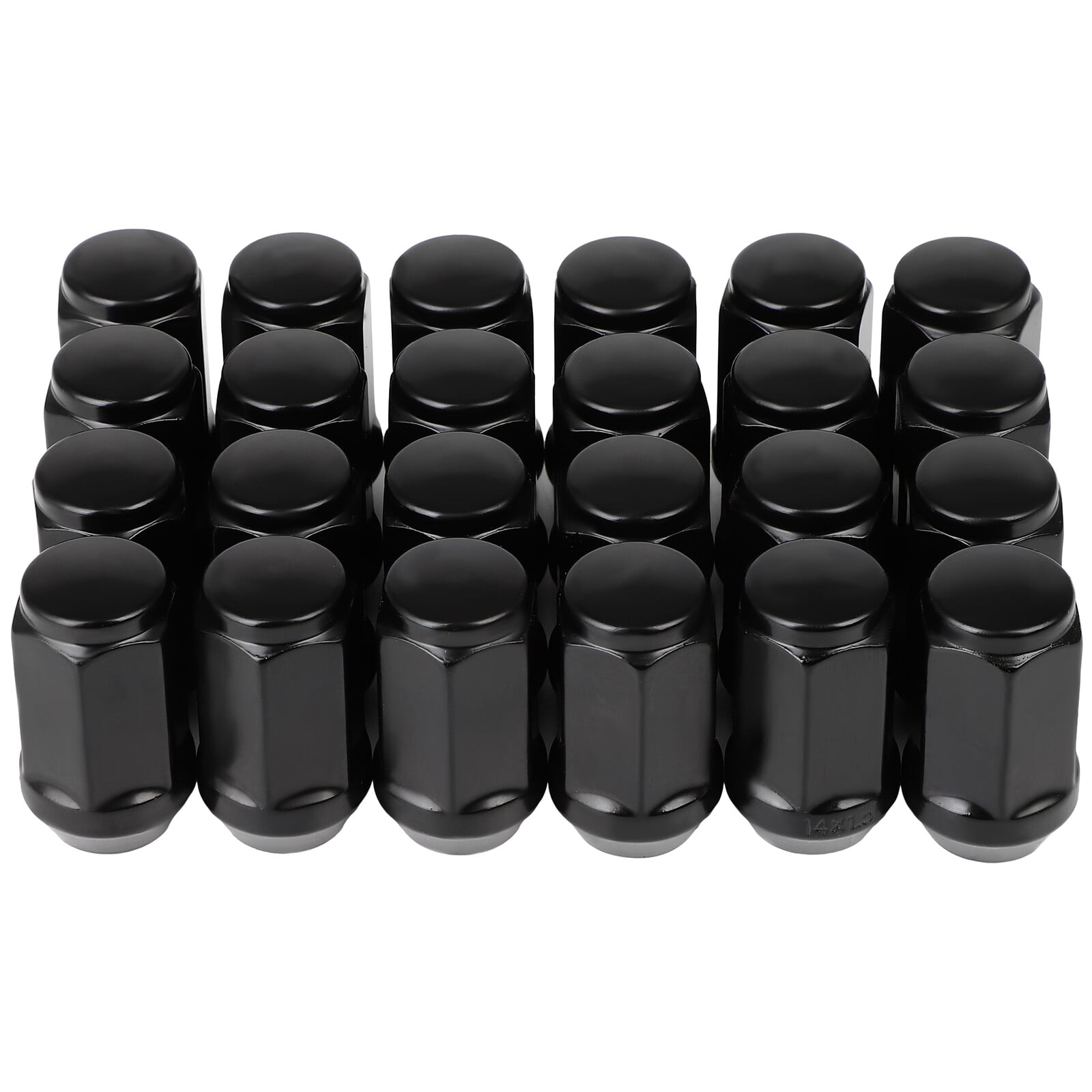 ECCPP Replacement for Wheel Lug Nuts 24pcs M14x1.5 Black Lug Nuts 1.8"(45mm) Tall For Chevrolet 92 93 94 95 96 97 98 99 00 01 02 03 04 05 06 07 08 09 10 11 12 13 14 15 16 17 18 19 20 21 22