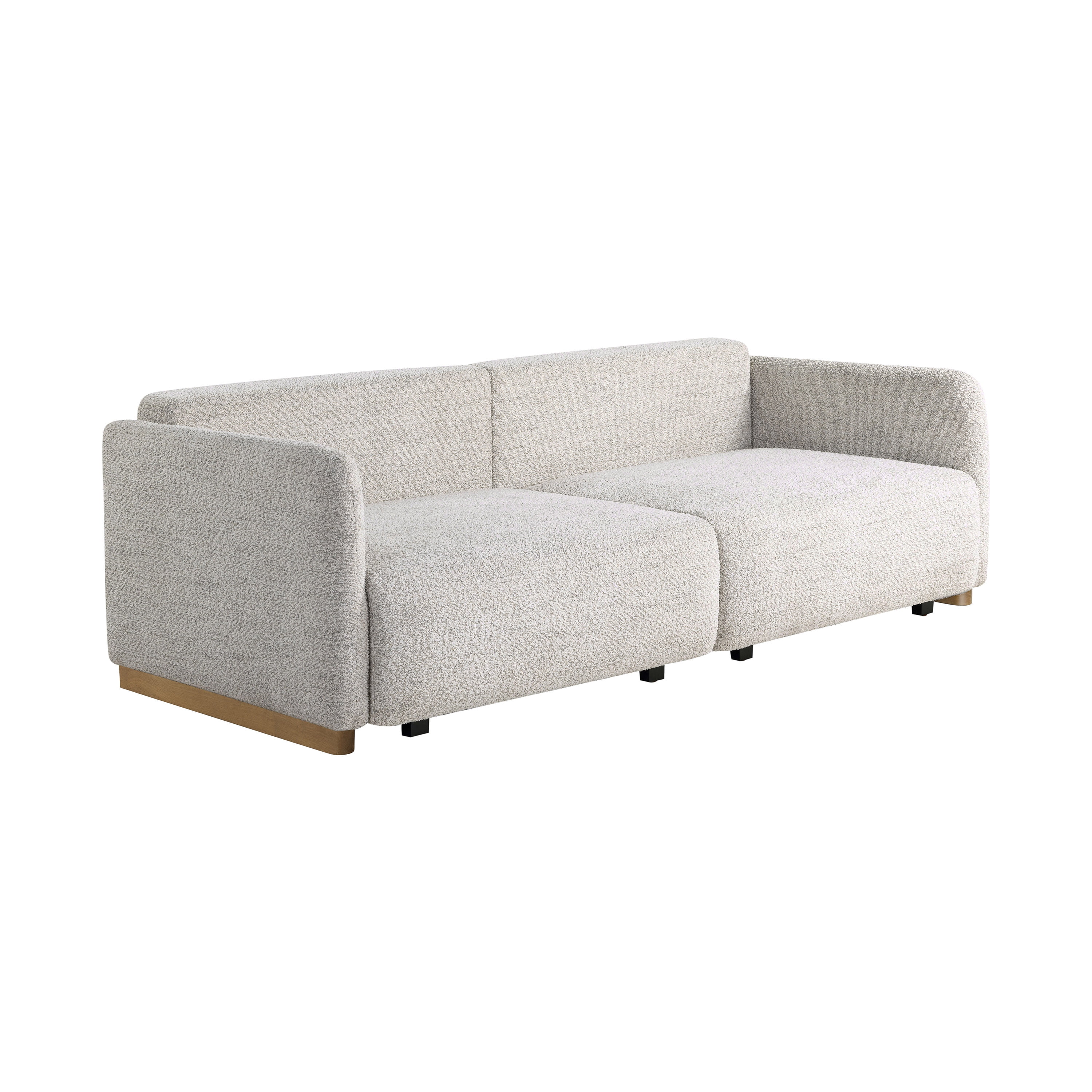 Serta Tatum Modern Convertible Sleeper Sofa, Ivory