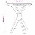 thumbnail image 2 of vidaXL Bistro Table Brown 27.6" x 27.6" x 29.5" Solid teak wood, 2 of 5