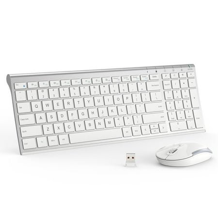 iClever GK03 Wireless Keyboard and Mouse Combo - 2.4G Portable Wireless Keyboard