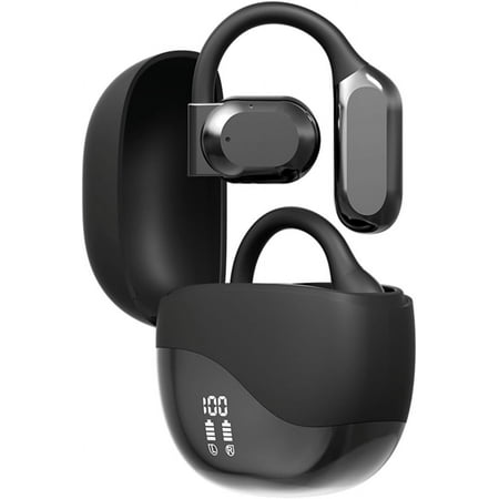 Open Ear Headphones Air Bone Conduction Earbuds Wireless Bluetooth Sports Open Ear Running Buds Over Ear Earbuds Conducting Earphones That Don't Go in Your Ear Wireless Ear Hanging Bluetooth Headset