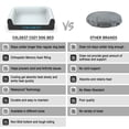 thumbnail image 5 of Coldest Cozy Dog Bed - Cooling Medium Dog Beds - Washable Removable Cover Comfortable and Anti Slip (Extra Large, White), 5 of 12