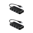 thumbnail image 3 of Sidaley HUB tipo C/USB3.0 de alta velocidad, divisor USB múltiple, expansor de 4 puertos, expansor USB múltiple, accesorios de computadora para PC negro USB3.0 2piezas, 3 of 5