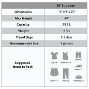 Rockland Melbourne 20 Hardside Expandable Carry On Luggage