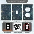 thumbnail image 3 of Yayeee Toggle Light Switch Wall Plate 1-Gang 4.5"x2.7" Home Decorative Outlet Cover, Dark Star Map, 3 of 7