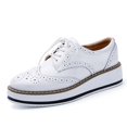 thumbnail image 1 of Oxford Leather Flat Shoes For Women, 1 of 1