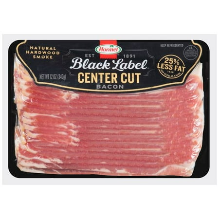 Hormel Black Label Center Cut Bacon, 12 oz - Walmart.com