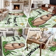 thumbnail image 6 of Groundhog Day 6'x9' Area Rug for Living Room, Green Plaid Spring Botanical Star Yellow Non-Slip Floor Mat Rugs for Bedroom Dining Room, Indoor Large Carpet for Classroom, Nursery Rugs for Playroom, 6 of 9