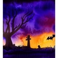 thumbnail image 2 of CafePress - Watercolor Halloween Night - 12"x 13", 100% Recycled, Reusable Grocery Bag, 2 of 3