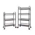 thumbnail image 2 of OROPY Mesh Rolling Storage Cart with Wheels Multifunctional 4-Tier Storage Organizer Utility Carts for Home, Office, Kitchen, Bathroom, Bedroom Black, 2 of 5
