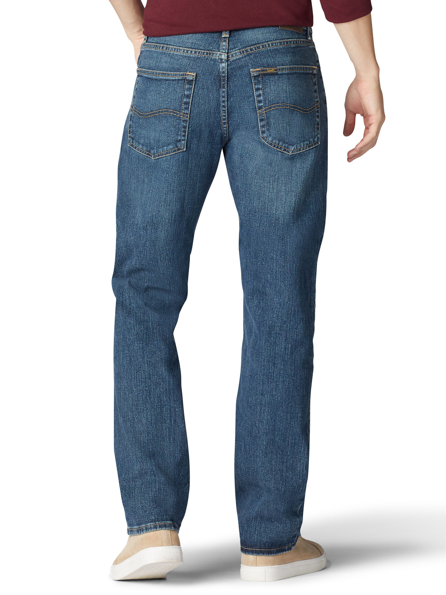 Lee Men's Regular Fit Straight Leg Stretch Jeans - image 2 of 3