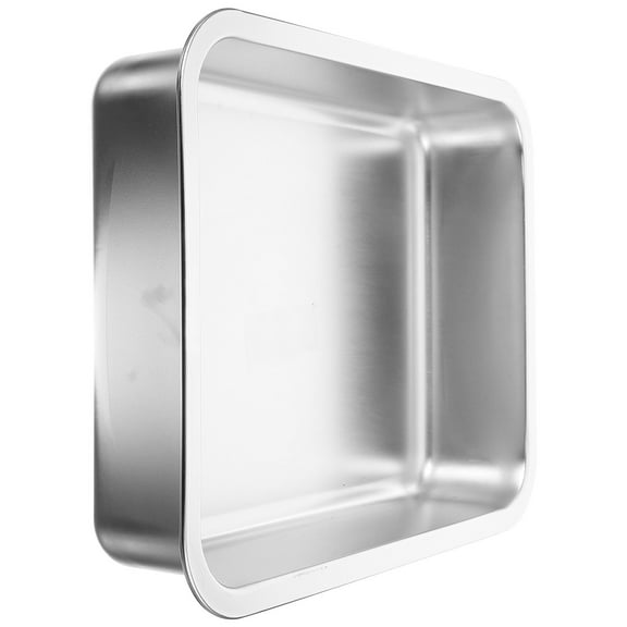 Pawsdot 1Set Open Style Litter Box Stainless Steel Bin for Odor Prevention