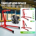 thumbnail image 3 of Zhuotong Heavy-Duty Hydraulic Engine Hoist, Shop Crane with 360° Casters, Extendable Boom Engine Lift, Portable Hoist for Garage, Auto Repair & Warehouse, 3 of 8