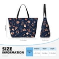 thumbnail image 4 of KdxioAutumn Leaves With Blue for Beach Bag for Women Large Beach Tote Bag Waterproof Sandproof Swim Bag with Zipper Pockets Beach Vacation Travel, 4 of 7