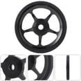thumbnail image 2 of [Brand] Roue Facile de Conversion pour Remorque de Vélo Pliable 60 mm, Roulette de Remplacement en Alliage d'Aluminium Noir et Plastique avec Roulement Résistant à l'Usure 6 mm, Anneau en Caoutchouc Plat à Grande Zone de Contact, Rapide Sans Outils, 2 of 6