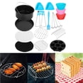 thumbnail image 3 of Accesorios para freidora de aire, cepillo de aceite, bandeja para pizza, parrilla para barbacoa, cocina y horneado 8 pulgadas, 3 of 9