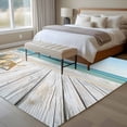 thumbnail image 4 of 5'x8' Area Rugs, Summer Beach Indoor Outdoor Area Rug for Living Room Bedroom, Ocean Coastal Starfish Seashells Blue Sky Washable Bathroom Rugs Kitchen Floor Carpet Mats Home Decor Aesthetic, 4 of 8