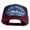 Maroon, variant on U.S. Navy TIN CAN Blue Patched Solid Cotton Twill 5 Panel Prostyle Snap Cap - Black OSFM