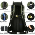 thumbnail image 4 of 60L Travel Hiking Camping Backpack with Rain Cover, Backpack Water Resistant,Climbing Backpack for Men Women, 4 of 6