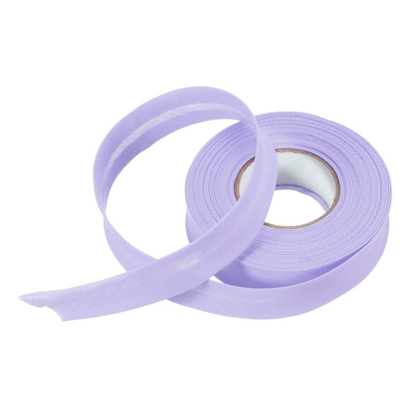 Uxcell 3/4 Inch Single Fold Bias Tape Polyester Continuous Bulk Bias Tape for Sewing, Seaming Quilting Hemming Binding Crafts (Light Purple 10 Yards)