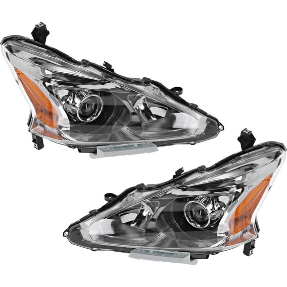 Garage-Pro Driver and Passenger Side Headlight for Nissan Altima 2013-2015 Halogen With bulb(s) Sedan Replaces# 260103TA9A 260603TA9A