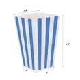 thumbnail image 2 of Striped Popcorn Boxes,50pcs Blue Paper Popcorn Containers,QZS Mini Paper Cookies Containers,2.8x2x4.5In Candy Supplies for Home, 2 of 6