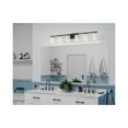 thumbnail image 2 of Replay Collection Six-Light Traditional Antique Bronze Etched White Glass Bath Vanity Light, 2 of 10