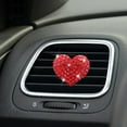 thumbnail image 1 of USHOBE Unique Car Scent Clips Car Air Freshener Clip Red Glass Elegant Car Decorations Women 2Pcs, 1 of 7