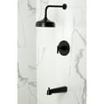 thumbnail image 2 of Kingston Brass KB6330CML Manhattan Single-Handle Pressure Balanced Tub and Shower Faucet, Matte Black, 2 of 7