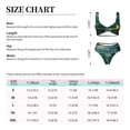 thumbnail image 4 of Kdxio Jelly Fish Print Women's 2 Piece High Waisted Wrap Spaghetti Strap Summer Swimsuit Bikini Set-, 4 of 7