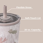 HydroJug Everyday Tumbler – Ceramic-Lined Insulated Tumbler with Straw and Soft-Touch Lid, Cup Holder Friendly – 20 oz, Camo