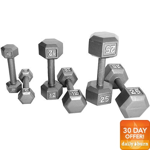 cap barbell cast iron hex dumbbell single walmart com