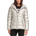 thumbnail image 1 of DKNY Womens Metallic Puffer Jacket, Metallic, Small, 1 of 1