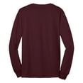 thumbnail image 6 of Yellow Rooster Men's Long Sleeve Core Blend T-Shirts Athletic Maroon 3XL, 6 of 6