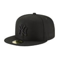 thumbnail image 2 of GORRA NEW ERA 59FIFTY 7 3/8 NEW YORK YANKEES BLACK ON BLACK 10047322, 2 of 3