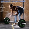 thumbnail image 3 of BalanceFrom Olympic Bumper Plate Weight Plate, 25 lbs Pair Black, 3 of 9
