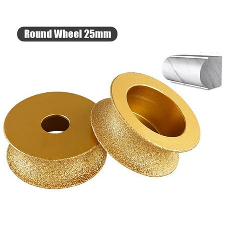 

3inch 75mm Round Dry Vacuum Brazed Diamond Grinding Wheel Demi-bullnose Edge