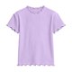 thumbnail image 4 of Blusas y camisas de manga corta con cuello redondo para niños, primavera y verano, color liso, manga corta, cuello redondo, camiseta para niños, parte superior de poliéster para niños, 4 of 5