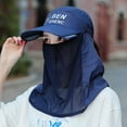 thumbnail image 6 of Anti-UV Sun Hat Sunscreen Visor Breathable Outdoor Face Neck Cover Cap, 6 of 9